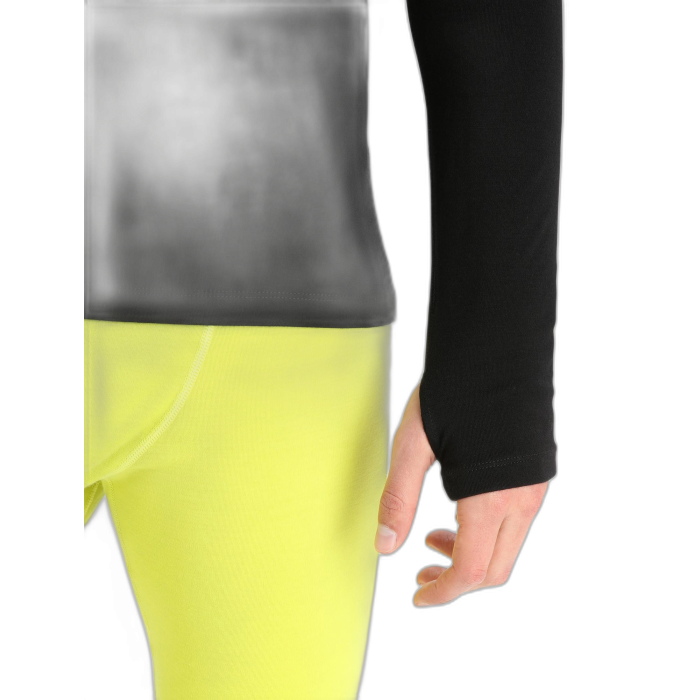 Golf męski ICEBREAKER Merino Fine LS Roll 56Ko / 001 black