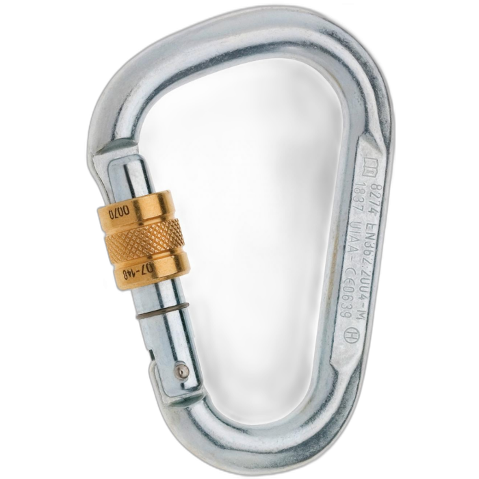 Karabinek ED HMS Steel Screw / 006-silver
