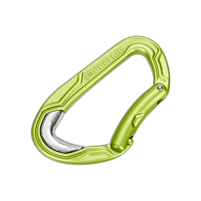 Karabinek EDELRID Bulletproof gięty /  zielony