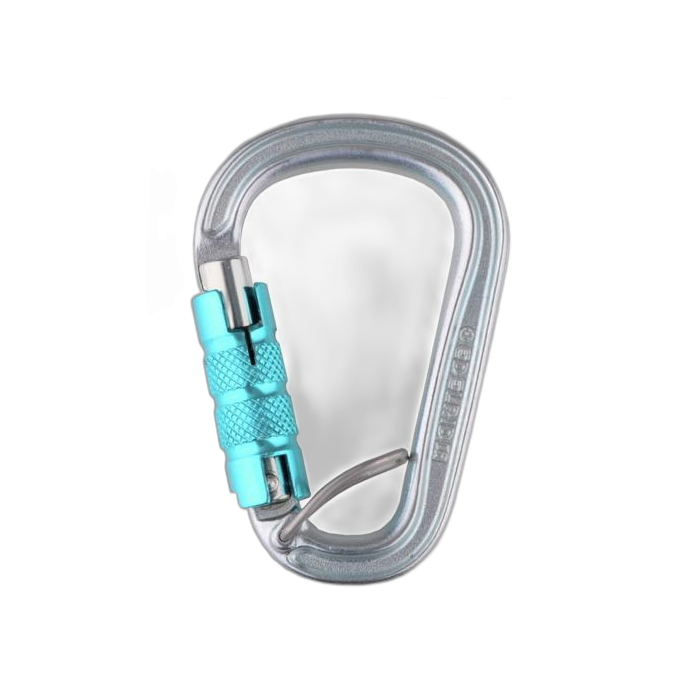 Karabinek EDELRID HMS Bruce Triple FG stalowy / 329-icemint