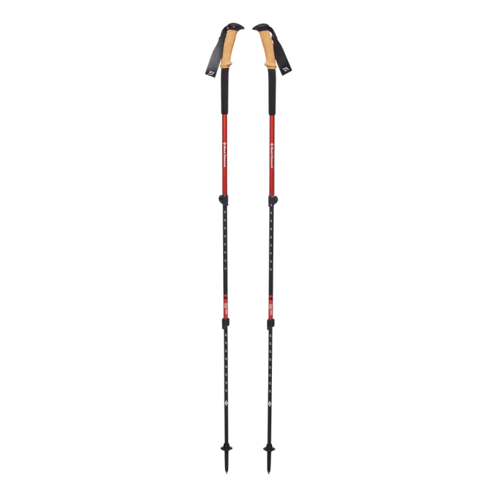 Kije Black Diamond Trail Ergo Cork /  czerwony