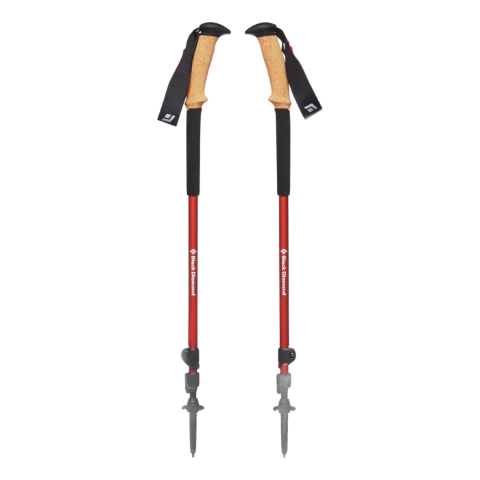 Kije Black Diamond Trail Ergo Cork /  czerwony