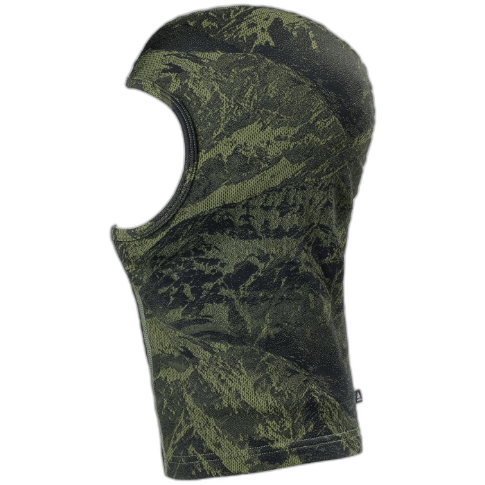Kominiarka ODLO 762790 The Whistler Eco mountain print facemask  / 40391 olivine black