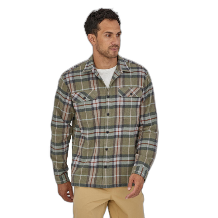 Koszula męska PATAGONIA MW Fjordflanel LS / HEKH high khaki