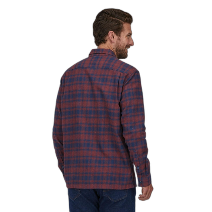 Koszula męska PATAGONIA MW Fjordflanel LS / CLSQ red navy