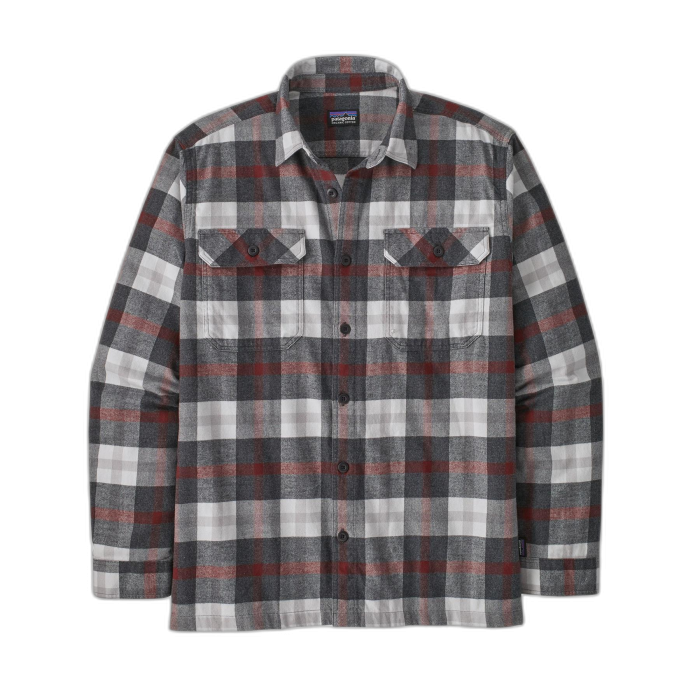 Koszula męska PATAGONIA MW Fjordflanel LS / FORI blk white
