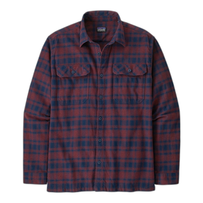 Koszula męska PATAGONIA MW Fjordflanel LS / CLSQ red navy