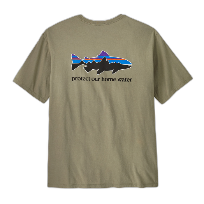 Koszulka męska PATAGONIA Home Water Trout S/S / RVGN river green
