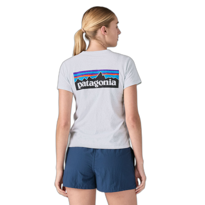 Koszulka damska PATAGONIA P-6 Logo S/S / WHI white