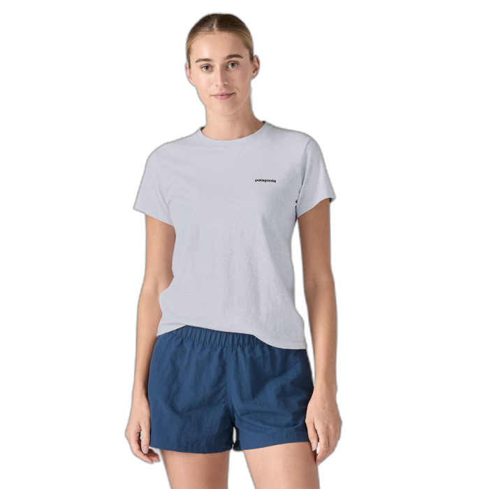 Koszulka damska PATAGONIA P-6 Logo S/S / WHI white