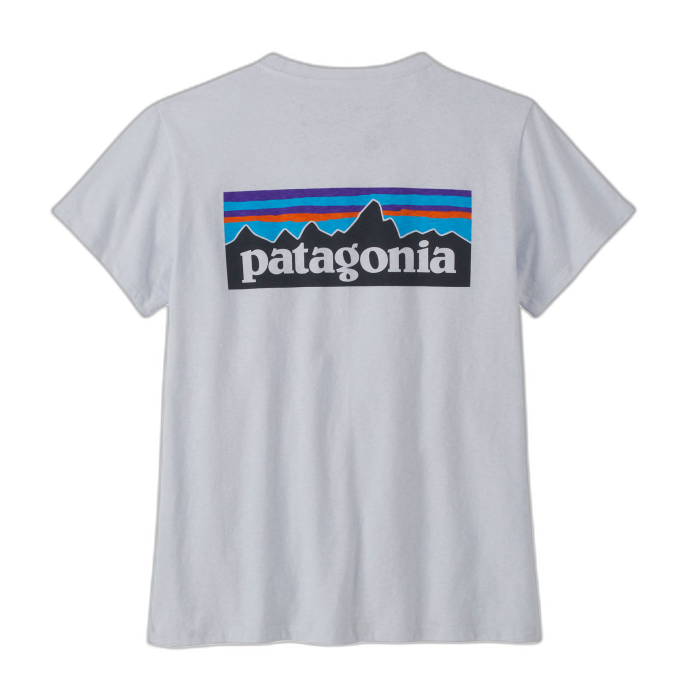 Koszulka damska PATAGONIA P-6 Logo S/S / WHI white