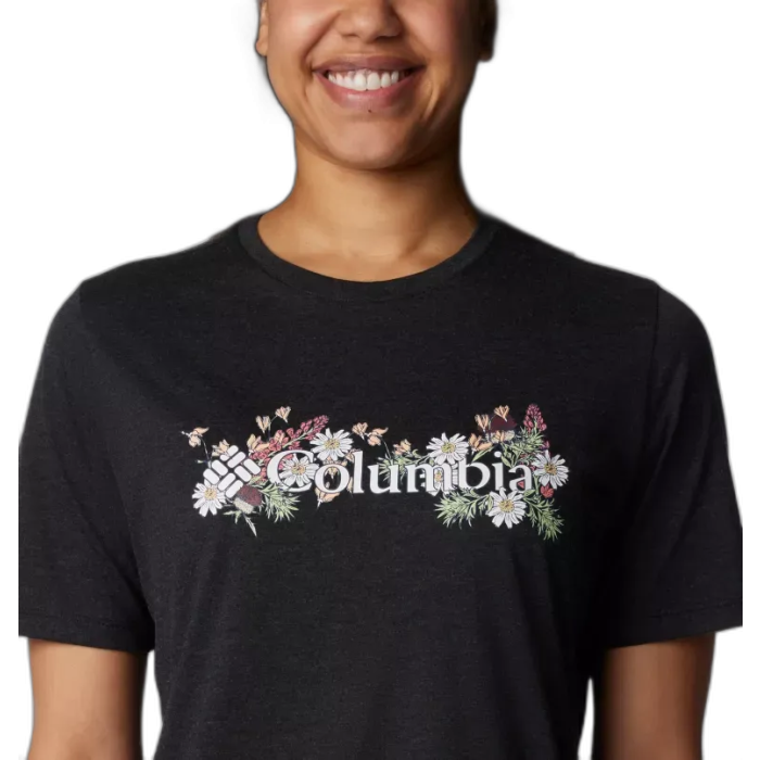 Koszulka COLUMBIA EL3120 Bluebird Day / 011 black/b.Bouquet