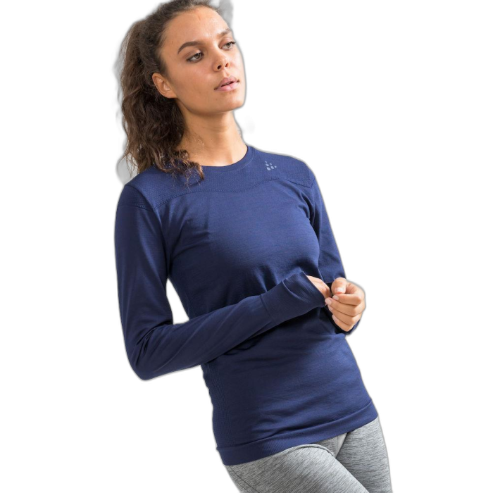 Koszulka damska CRAFT 1906592 Fuseknit Comfort /  granatowy