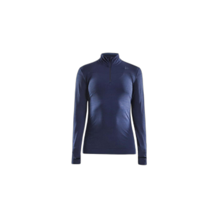 Koszulka damska CRAFT 1906594 Fuseknit Comfort Zip /  granatowy