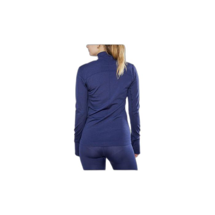 Koszulka damska CRAFT 1906594 Fuseknit Comfort Zip /  granatowy