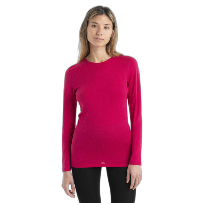 Koszulka damska ICEBREAKER Oasis LS 104375 / 851 electron pink