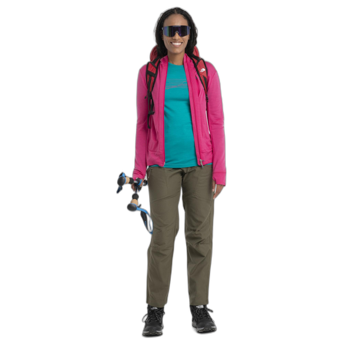 Koszulka damska ICEBREAKER Oasis LS 56HZ / 861 Ski Flux Green