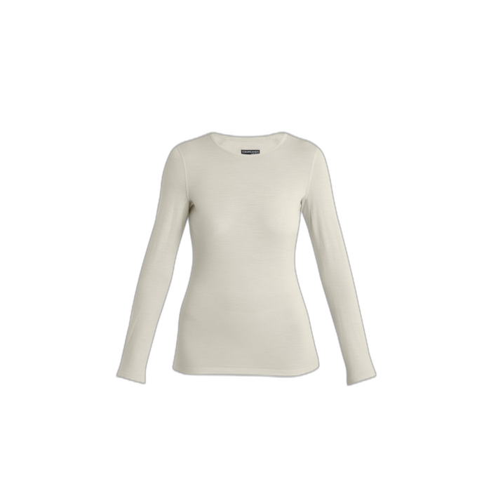 Koszulka damska ICEBREAKER Oasis LS niebarwiona 104375 / 000 Undyed