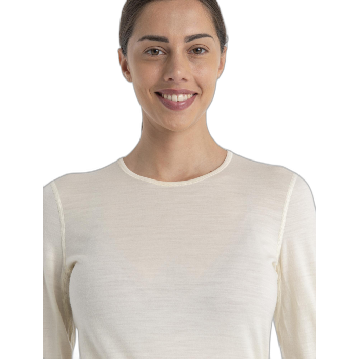 Koszulka damska ICEBREAKER Oasis LS niebarwiona 104375 / 000 Undyed