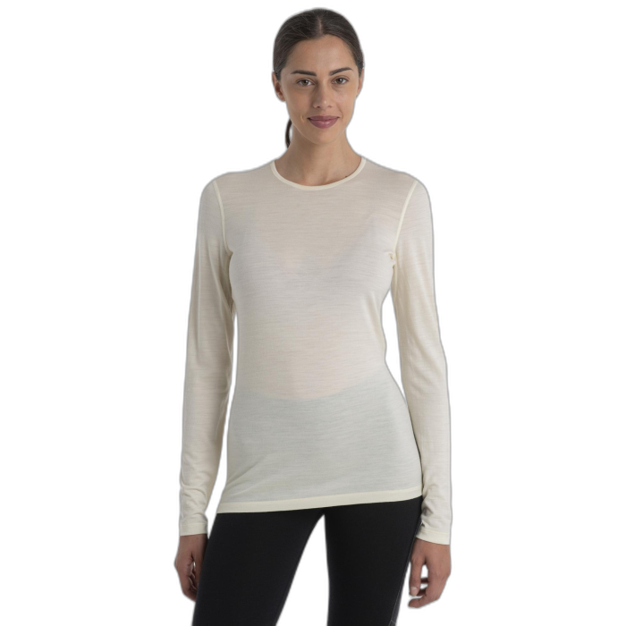 Koszulka damska ICEBREAKER Oasis LS niebarwiona 104375 / 000 Undyed