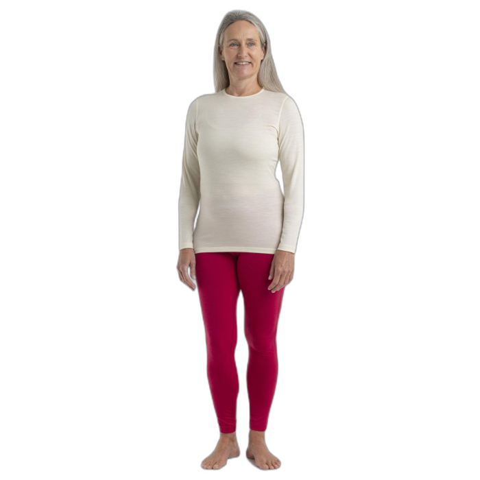 Koszulka damska ICEBREAKER Oasis LS niebarwiona 104375 / 000 Undyed