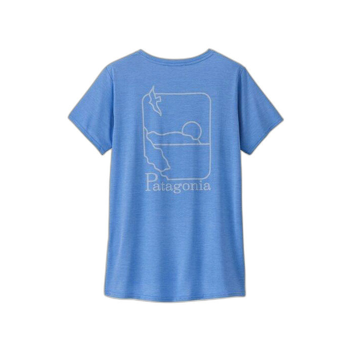 Koszulka damska PATAGONIA Capilene Cool Daily Graphic S/S / SDAX abund blue