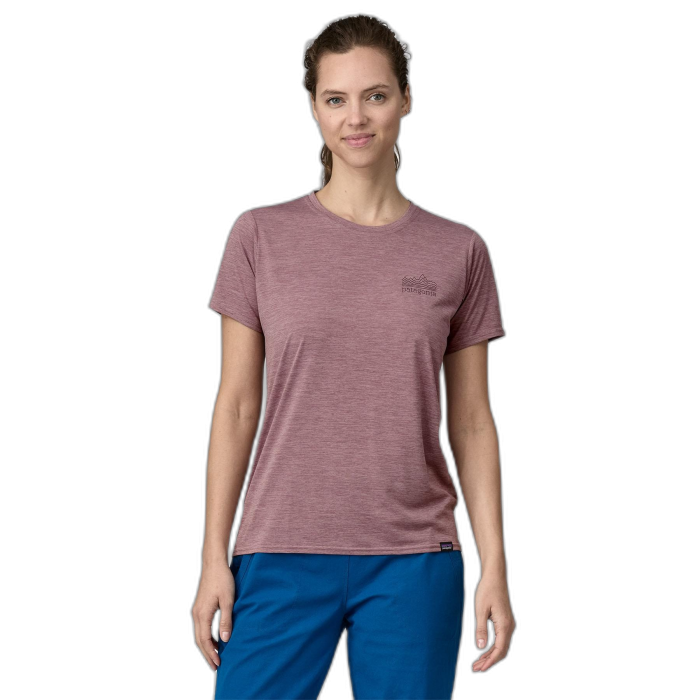 Koszulka damska PATAGONIA Capilene Cool Daily Graphic S/S / SSTX stormy mauve