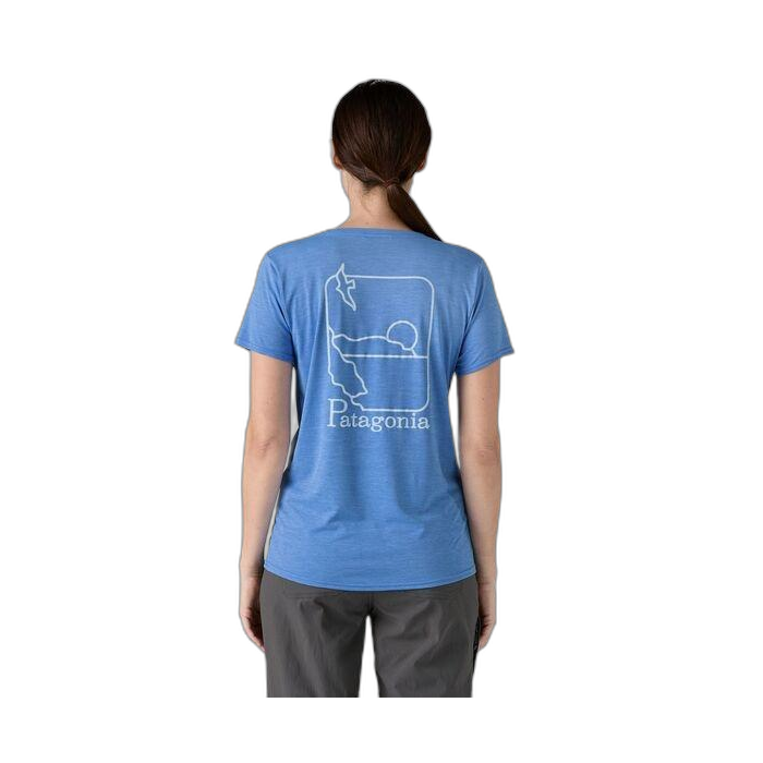 Koszulka damska PATAGONIA Capilene Cool Daily Graphic S/S / SDAX abund blue