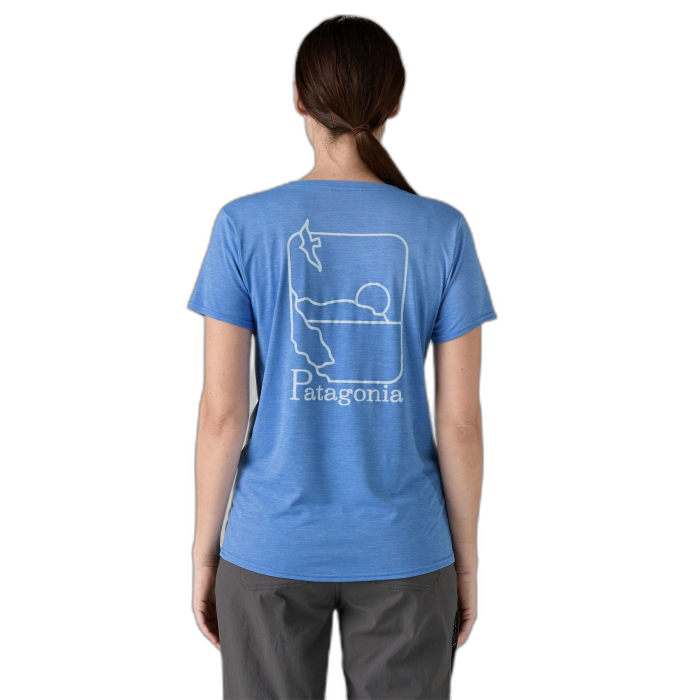 Koszulka damska PATAGONIA Capilene Cool Daily Graphic S/S / SDAX abund blue