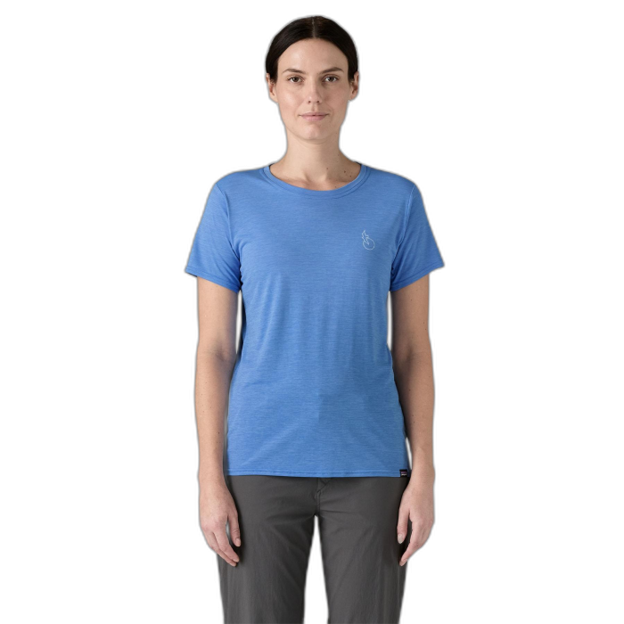 Koszulka damska PATAGONIA Capilene Cool Daily Graphic S/S / SDAX abund blue