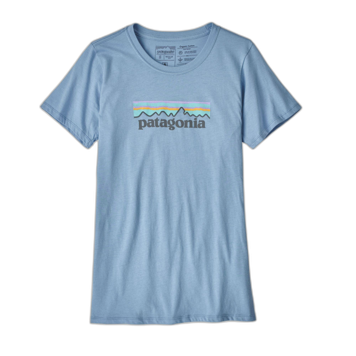 Koszulka damska PATAGONIA P-6 Logo Pastel /  niebieski