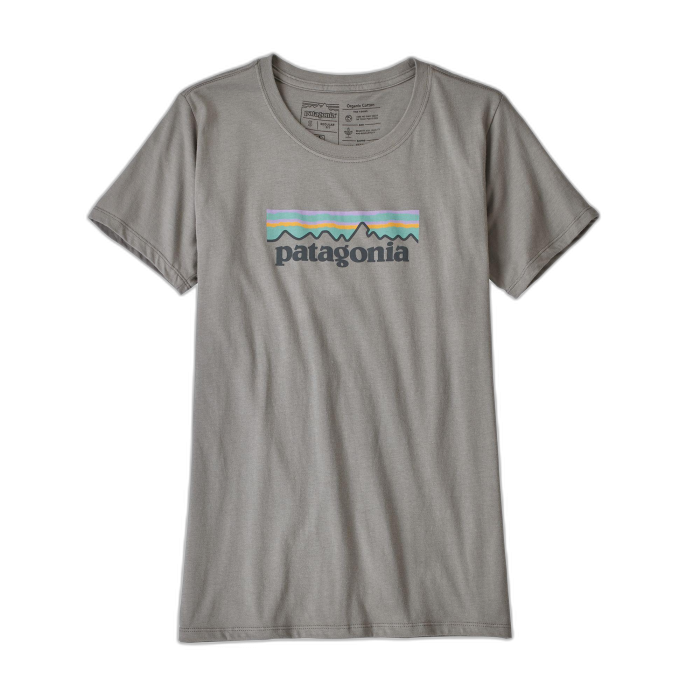 Koszulka damska PATAGONIA P-6 Logo Pastel /  szary
