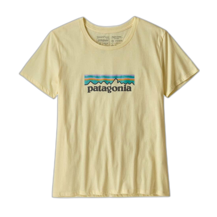 Koszulka damska PATAGONIA P-6 Logo Pastel /  żółty