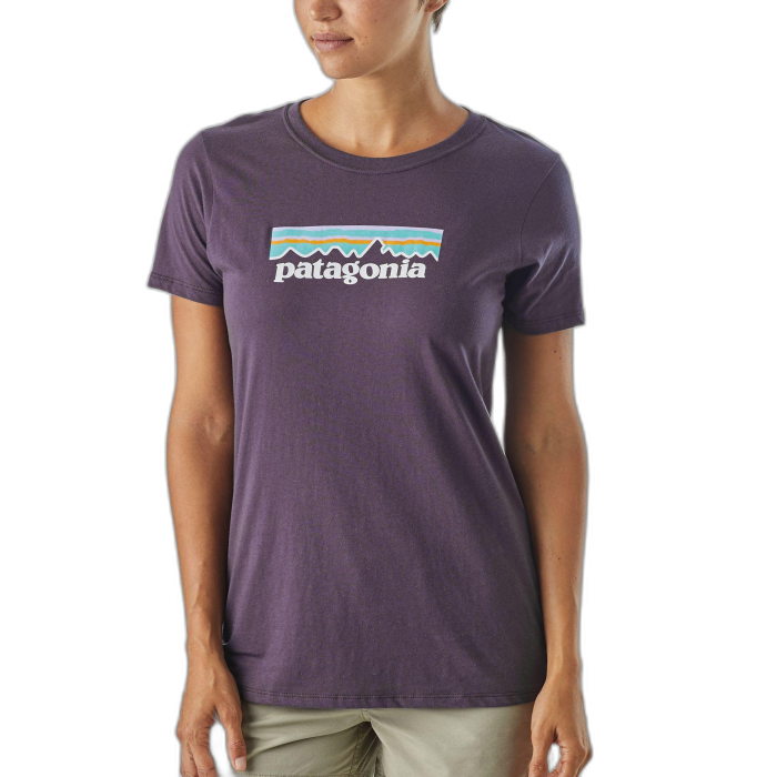 Koszulka damska PATAGONIA P-6 Logo Pastel /  fioletowy