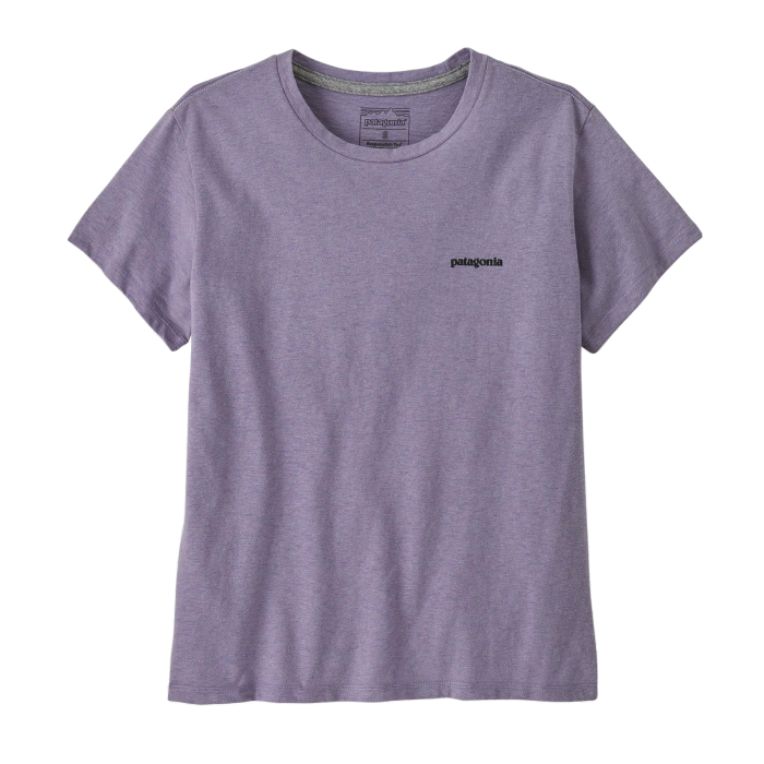 Koszulka damska PATAGONIA P-6 Logo S/S / CNPL concrete purple