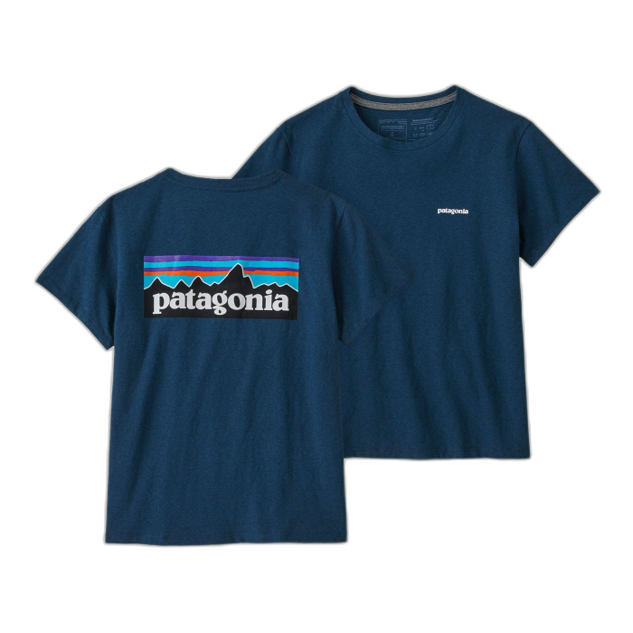 Koszulka damska PATAGONIA P-6 Logo S/S / TIDB tidepool blueXS