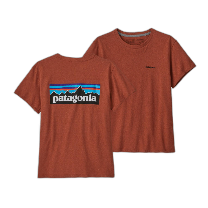 Koszulka damska PATAGONIA P-6 Logo S/S / QZCO quartz coral