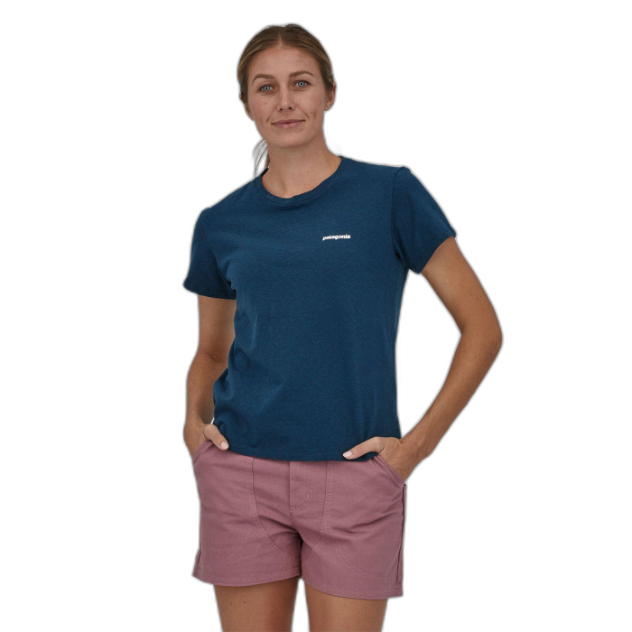 Koszulka damska PATAGONIA P-6 Logo S/S / TIDB tidepool blueXS