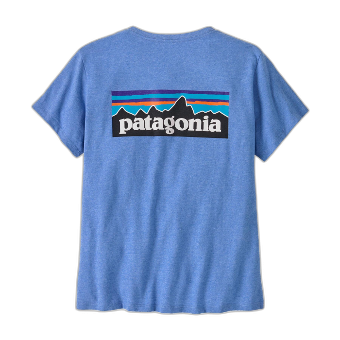 Koszulka damska PATAGONIA P-6 Logo S/S / ABNB abundant blue