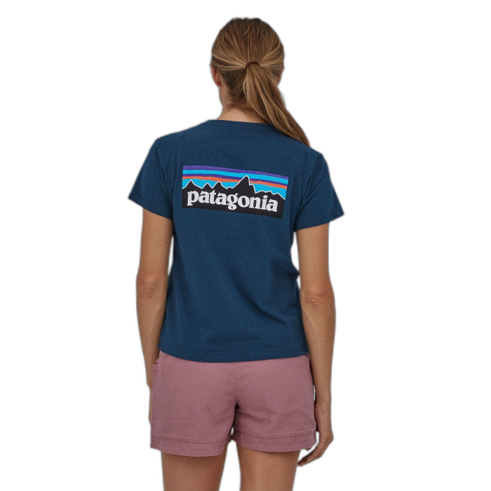 Koszulka damska PATAGONIA P-6 Logo S/S / TIDB tidepool blueXS