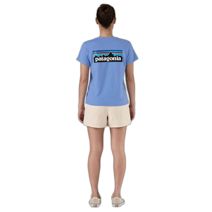 Koszulka damska PATAGONIA P-6 Logo S/S / ABNB abundant blue