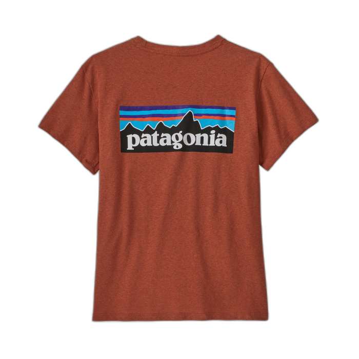 Koszulka damska PATAGONIA P-6 Logo S/S / QZCO quartz coral