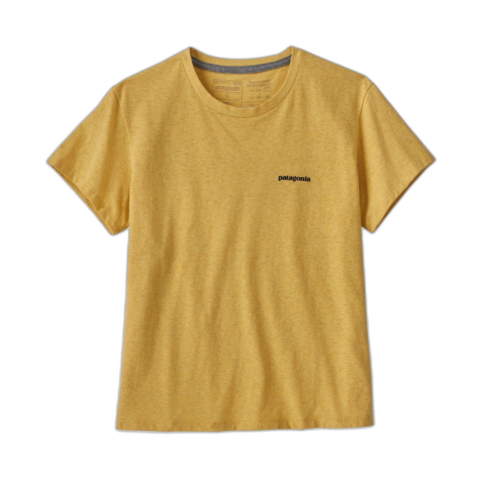 Koszulka damska PATAGONIA P-6 Logo S/S / SUYE surfboardyellow