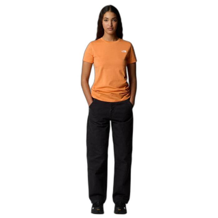 Koszulka damska THE NORTH FACE Simple Dome Slim S/S / 0TO papaya
