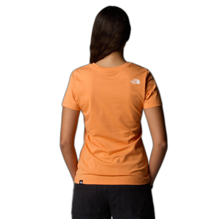 Koszulka damska THE NORTH FACE Simple Dome Slim S/S / 0TO papaya