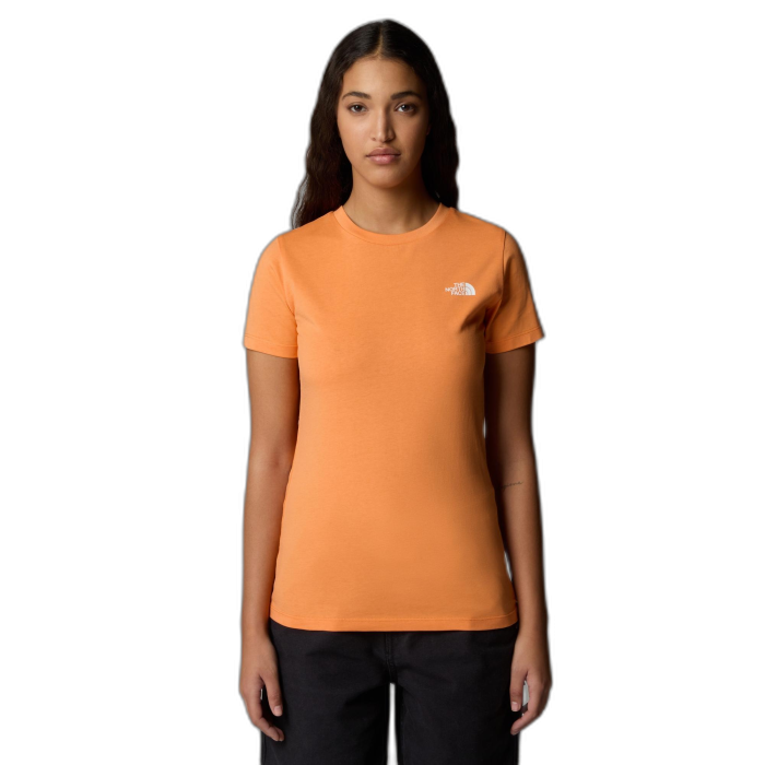 Koszulka damska THE NORTH FACE Simple Dome Slim S/S / 0TO papaya