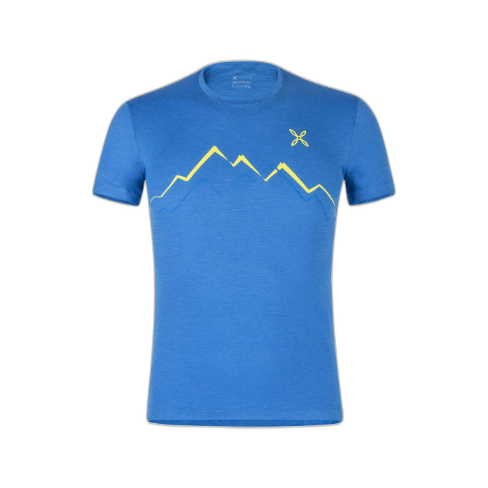Koszulka MONTURA Merino Skyline / 2647 s.blue/l.green