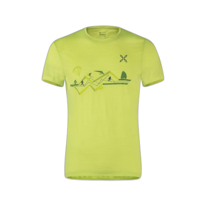 Koszulka MONTURA Merino Sporty / 4786 l.green/a.blue