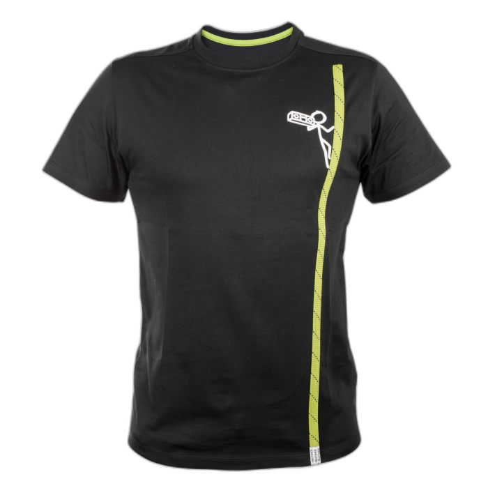 Koszulka męska EDELRID Rope T Gettoblaster /  czarny