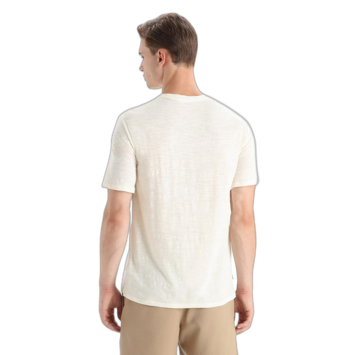 Koszulka męska ICEBREAKER Merino Linen SS 56OQ / 732 chalk